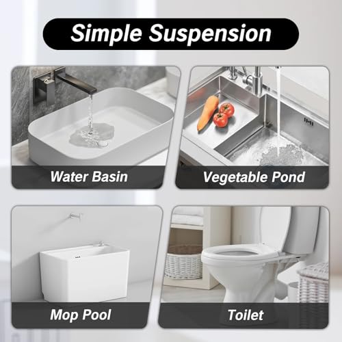 NIIIYTYB PVC Washing Machine Drain Hose Holder Hook U-Shaped Drain Clamp Fits 1-1/4" Pipe Secure Holder for Laundry Room Organization