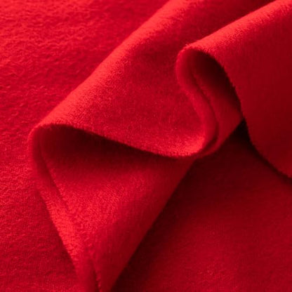 100% Pure Cashmere Scarf for Women Men, Warm Winter Wrap - color: Classic Red