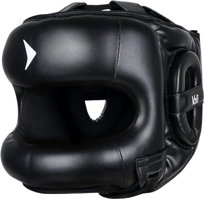Vali Nista Face Saver Nose Bar Headgear for Boxing & MMA Training - color: Black, size: Small-Medium