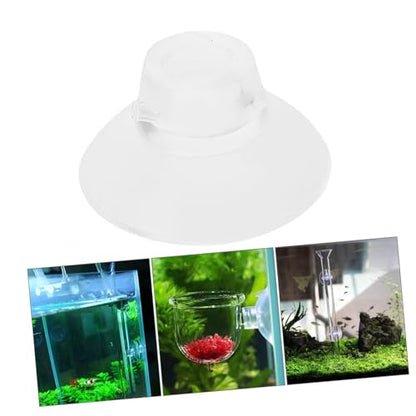 LIOOBO 50pcs Aquarium Cups Holder Fish Tank Feeder Suckers Easy Install Transparent Fixed Accessories for Enhanced Viewing - size: 2.60X2.60X1.50CM