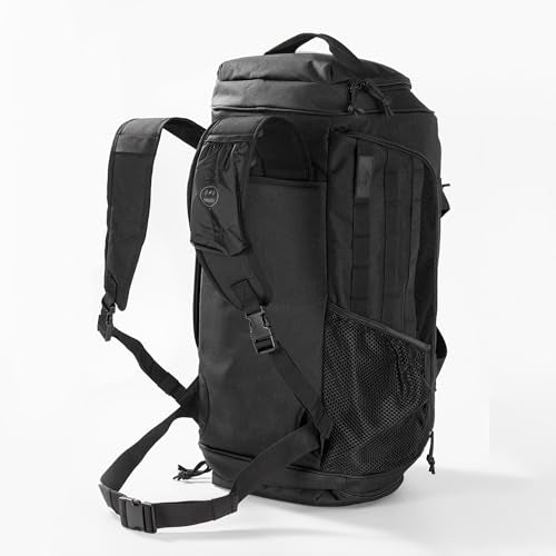 Gym Bag Military Duffle Backpack, Heavy Duty Travel Weekender Bag with Multiple Compartments Including Shoe Compartment Wet-dry Separation Compartment, Adjustable Shoulder Strap 60L Capacity