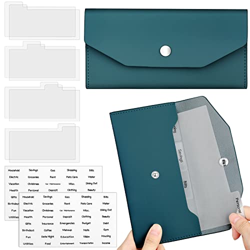 Frienda Cash Envelope Wallet Budget 8 Dividers, Dark Blue, Classic - color: Dark Blue, style: Classic