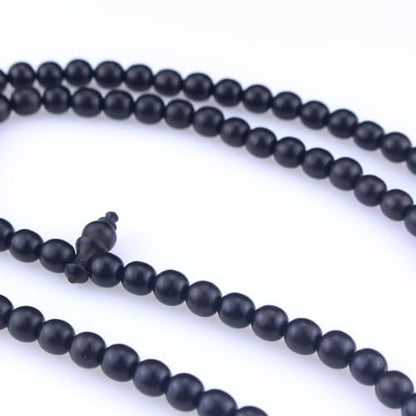 Muslims Islamic Dhikr 99 Tasbeeh Tasbih Prayer Beads, Black Wood Beads with Tassel