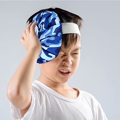 Nuanchu 3 Pieces Ice Bags for Injuries Reusable Ice Pack Hot Cold Water Bag 6, 9, 10 Inches Hot Cold Therapy and Pain Relief Pain Screw Top for Sports Knee Head Leg(Camouflage Style) - style: Camouflage Style