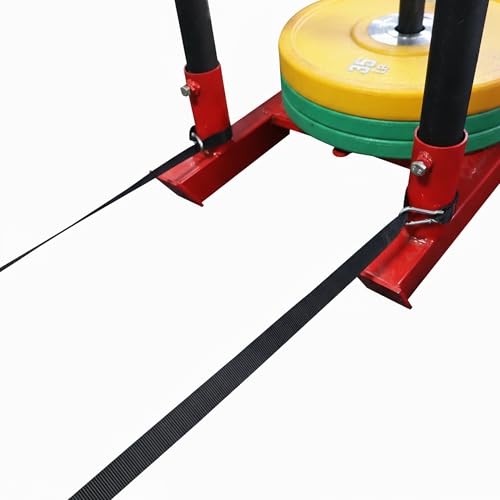 2 Pcs 9.8FT Sled Harness Pulling Straps, Sled Tire Harness Attachment for Football Running Sprinting Resistance Speed Agility Training