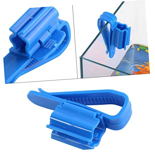 2pcs Aquarium Filtration Hose Holder Water Clip for Fixing Tropical Fish Tanks Compact and Convenient Soft Tube Clamp for Cleaning and Water Changes