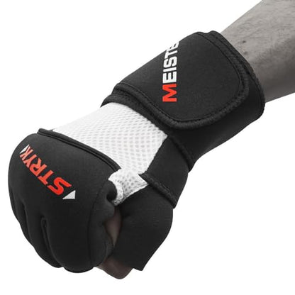 Meister Inner STRYK Gloves w/EliteGel for Boxing & MMA | Premium hand, knuckle and wrist protection, replaces hand wraps for boxing, MMA, Muay Thai and combat sports - size: X-Large