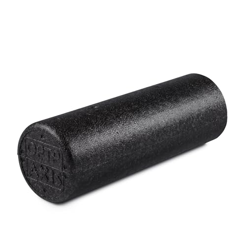 OPTP AXIS Firm Foam Roller, High Density Foam Roller for Sports Training, Pilates, Fitness Exercise and Physical Therapy (Black, 18" X 6" Round) - color: Black - 18" X 6" Round