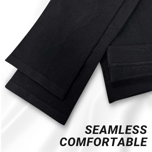PFFY UV Protection Cooling Arm Sleeves for Men and Women UPF 50 Sun Sleeve - color: 2 Pairs - 1 Black+1 White