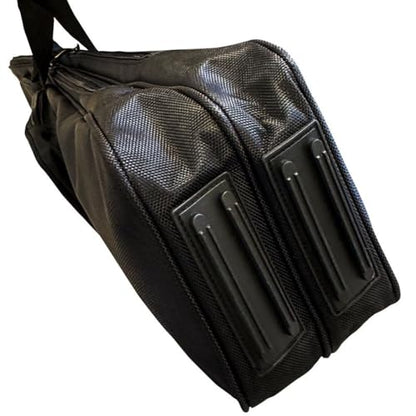 WHM Martial Arts Carrying Bag, Sword Weapon Spear Carrying Bag for Kung Fu, Wushu, Tai Chi Practice Martial Arts Carrying Case -Single/Double Design Sword Case - style: No Dragon Embroidery