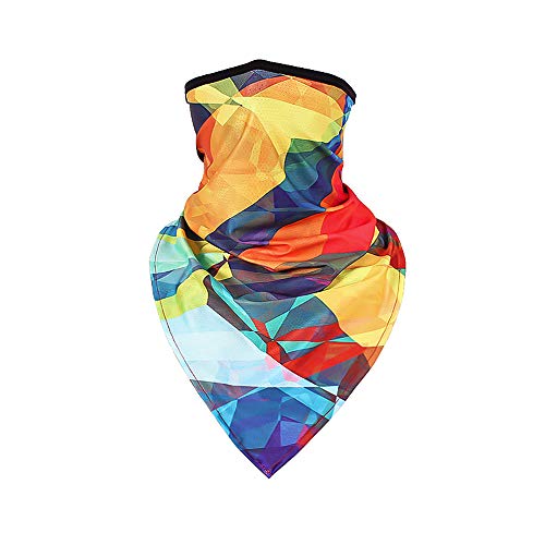 Women UPF 50+ Face Mask Sun Protection Fashion Colorful Neck Gaiter Scarf - color: Fcm-12