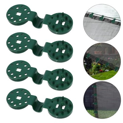 MAGICLULU 50pcs Greenhouse Clips and Mesh Buckles for Garden Netting, Reusable Sunshade Net Fixing Clamps, Non-slip Shade Cloth Clips for Outdoor Patio and Farm Use
