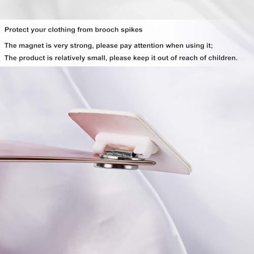 6pcs Mini Magnetic Brooch Pin Converter, Harm Free Clothing Magnet Buckle Magnet Metal Lapel Pin, Pin holder Magnet Almost Invisible Metal Pin Backs for Scarf Hijab Shawls Thin Fabric (Silver)