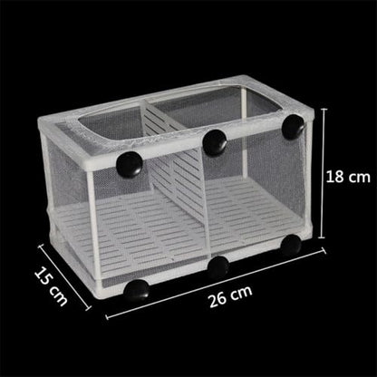 Fish Tank Tool Fish Hatchery Isolation Net Fish Tank Incubator Box Hanging Aquarium Accessory Supplies(26x15x18cm) - size: 26x15x18cm