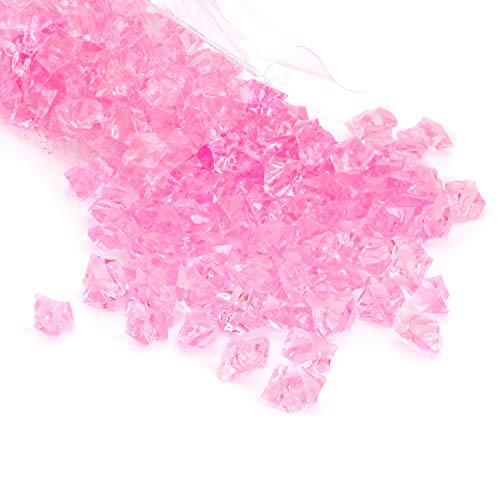 Royal Imports Acrylic Gems Ice Crystal Rocks for Vase Fillers, Party Table Scatter, Wedding, Photography, Party Decoration, Crafts, 3 LBS (Approx 580-600 gems) - Pink - color: Pink, size: 3 LBS Bag