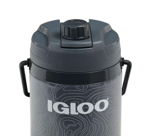 Igloo Trailmate Hybrid 54 oz Insulated Water Bottle, Large Sports Water Jug, Beverage Cooler, Carbonite - color: Carbonite
