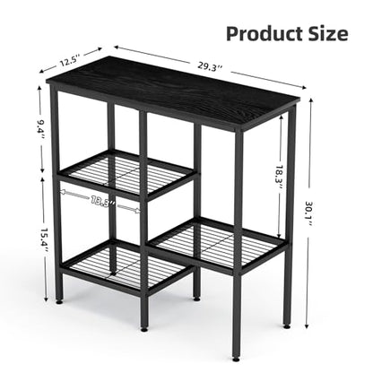 20 Gallon Fish Tank Stand Aquarium Fish Tank Stand, 3 Tier Metal Rack for Living Room/Office/Aquarium 29.1 x 12.3 x 30.1 Inches 330 LBS (Black)