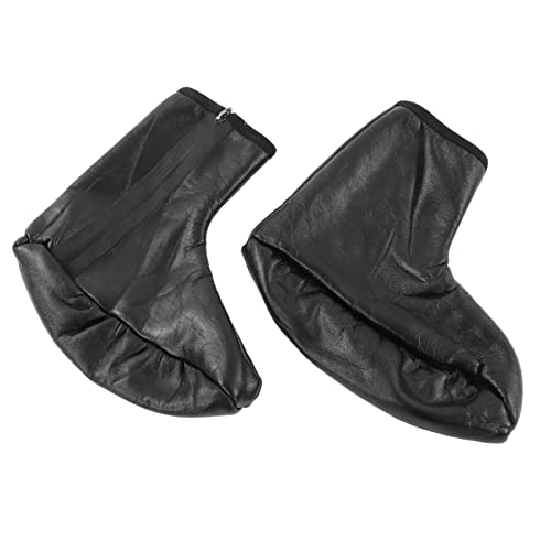 Unisex Fleece Lined Suede Socks for Men and Women Warm PU Leather Socks with Zipper for Winter Sports Camping Worship Size 36-41