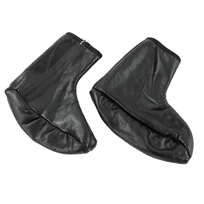 Unisex Fleece Lined Suede Socks for Men and Women Warm PU Leather Socks with Zipper for Winter Sports Camping Worship Size 36-41