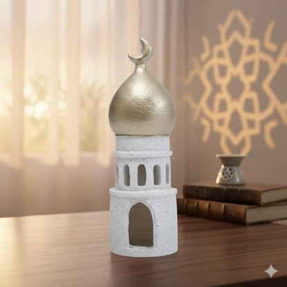 Ramadan Home Decor Islamic Gift 2026 Mosque Tower Arabic - Small (Original Product) - style: Cultural-Small