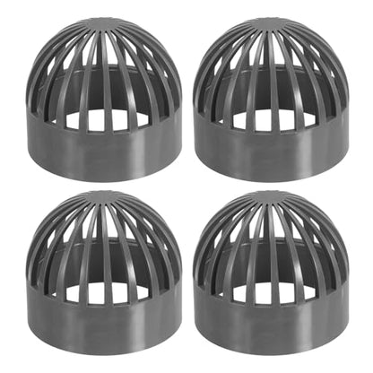 PATIKIL 3.5 Inch (90mm) Fish Cover Permeable Cap, 4 Pcs PVC Breathable Cap Aquarium Guard Fish Tank Intake Cover, Gray - color: Gray, size: 3.5Inch(90mm)