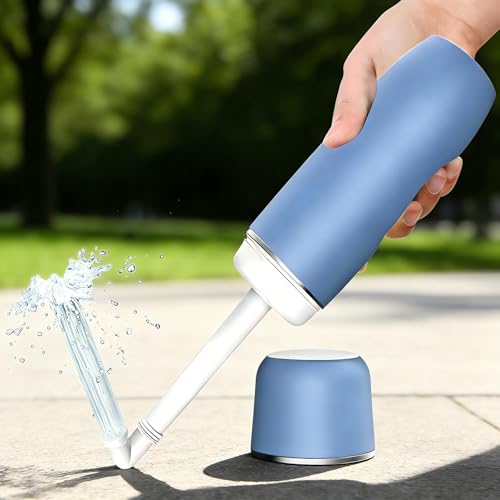 Travel-Friendly Handheld Bidet, 13.5oz Leakproof Portable Personal Hygiene Sprayer with Removable Water Storage for Travel Home Use (BLUE) - color: Blue