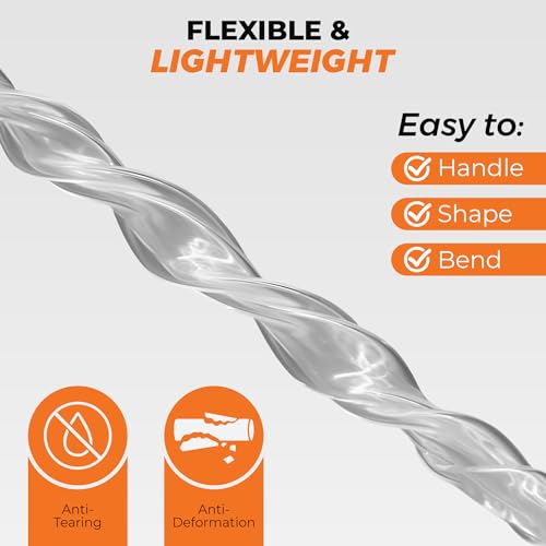 Clear Vinyl Plastic Tubing - Food-Grade & Flexible PVC Tube for Beer Line, Kegerator Accessories, Wine, Aquarium & Water Hose, Fuel Line, Drip Irrigation & More, 5/16" ID 7/16" OD, 10 Ft