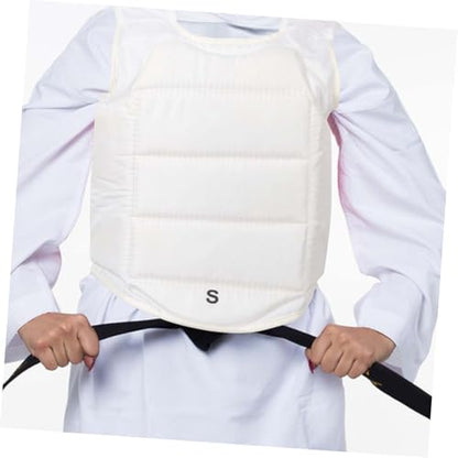 Toyvian Breathable Boxing Chest Protector Durable Chest Guard for Training and Competition Lightweight Protective Gear for Taekwondo MMA and Kickboxing High Strength Impact