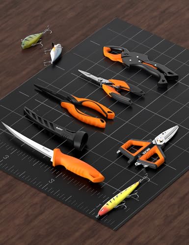 Fishing Tool Kit,Fishing Gear for Fly Fishing, Ice Fishing - color: 5PC+Orange