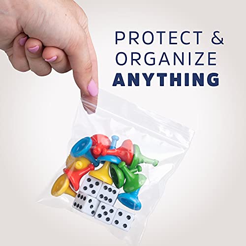 Clear Plastic Reclosable Zip Bags - Bulk GPI Case of 1000 4" x 4" 2 mil Thick Strong & Durable Poly Baggies With Resealable Zip Top Lock For Travel, Storage, Packaging & Shipping. - size: 4" x 4"