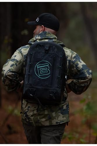 BOTE Highwater Backpack Waterproof Outdoor Zipper Dry Bag 28 Liter Capacity Molle Straps Fully Submersible Watersports Kayaking Fishing Hunting Boating | 100% waterproof 28L backpack with submersible gear protection - color: Black