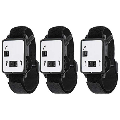 Socobeta 3Pcs Manual Golf Stroke Counter Wrist Watch Style Score Keeper Accessories