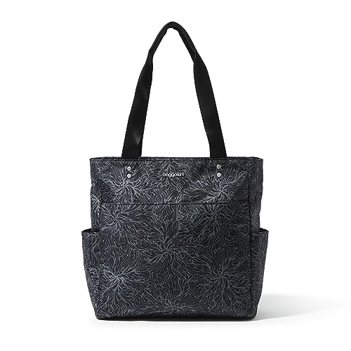Baggallini Women's Carryall Daily Tote - color: Midnight Blossom Print