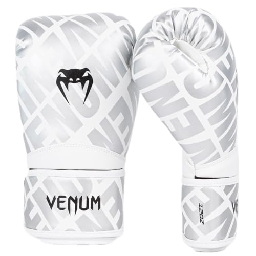 Venum Contender 1.5 Boxing Gloves - color: White/Silver, size: 14-Ounce