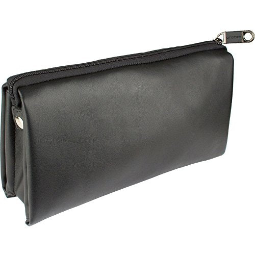 Protec Multiple (6-Piece) Woodwind Mouthpiece Leather Wallet, Model WLW6 - size: Protects up to 6 Mouthpieces, style: Leather Wallet