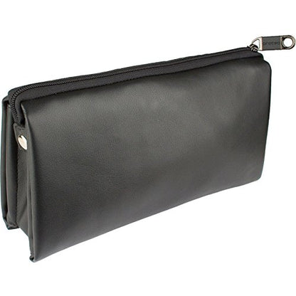 Protec Multiple (6-Piece) Woodwind Mouthpiece Leather Wallet, Model WLW6 - size: Protects up to 6 Mouthpieces, style: Leather Wallet