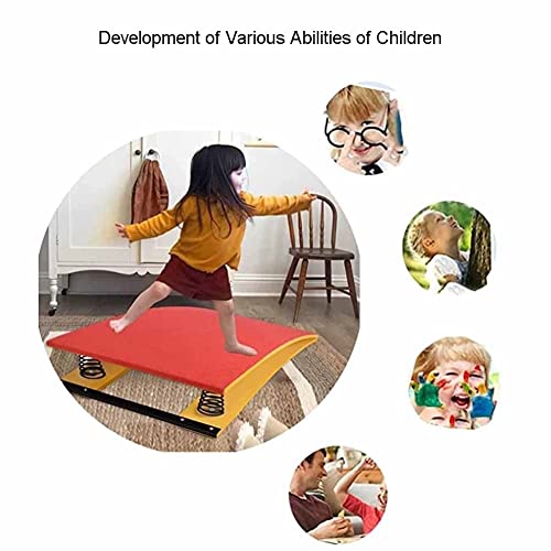 Gymnastics Junior Springboard, Kids Vault Springboard 2 Springs Children Beginner Springboards, Indoor Outdoor Home Floor Sport Equipment for Vaulting Training