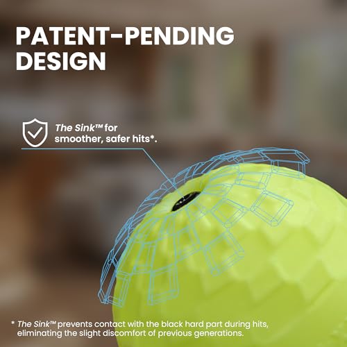 GlowFlex™ Boxing Reflex Ball with Headband & Counter App, Glow-in-the-Dark | Beginner-friendly larger ball, painless sink design & textured grip. Audio-counting App with seasonal prize events.