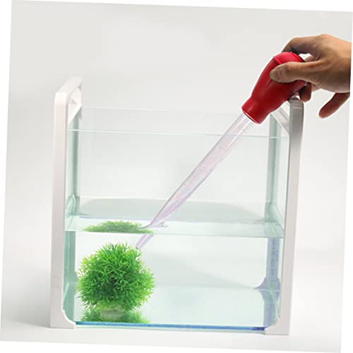 BESPORTBLE Fish Tank Pipette Fish Tank Cleaner Red Aquarium Pipette