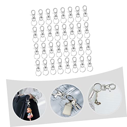 Housoutil 160-Piece Lobster Clasp Keychain Accessory Set Metal Dog Buckles Spring Snap Hooks for Bags Luggage and DIY Projects
