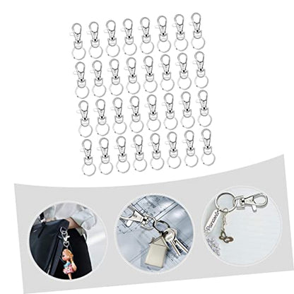 Housoutil 160-Piece Lobster Clasp Keychain Accessory Set Metal Dog Buckles Spring Snap Hooks for Bags Luggage and DIY Projects