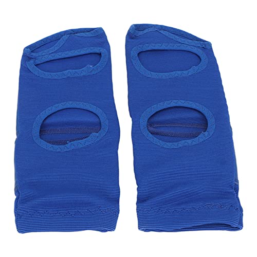 YUYTE Foot Guards Karate 2pcs Unisex Boxing Foot Protector, PU Leather Soft Sparring Guard, Blue Gear for Men and Women - size: Medium