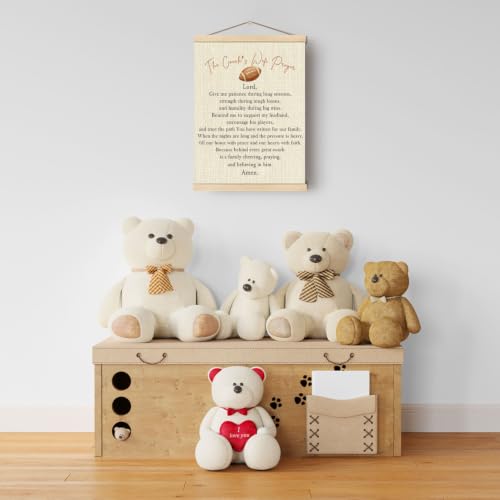 Boat Wades Coach's Wife Prayer Wall Art Poster Hanger Frame 12x16In - color: Coach's Wife Prayer