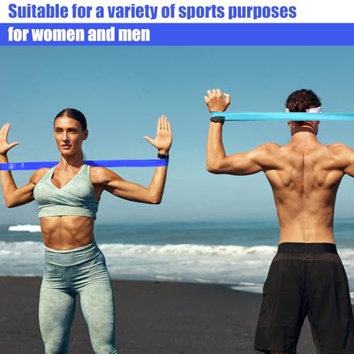 Deekin 20 Pcs Resistance Bands for Women Men 10-115 Lbs 5 Different Resistance Levels Loop Exercise Bands for Leg Working Gym - color: Blue