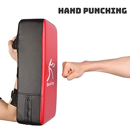 Odoland Punching Mitts Kick Pack Set, Boxing Mitts Focus Pads, Taewondo Kick Pad, Great for Boxing, Kickboxing, Karate, Muay Thai, MMA Training