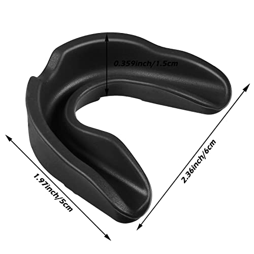 Frienda 50 Pcs Football Mouth Guards Bulk Youth Football Mouthpiece Sports Athletic Mouthguard Teeth Guard for Hockey Karate Basketball Boxing Lacrosse Rugby - color: Black