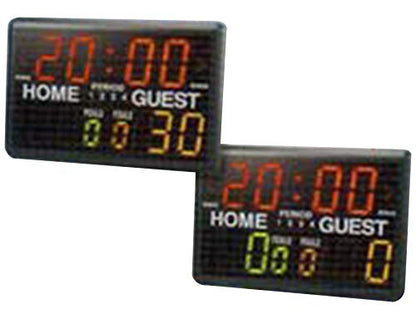 Trigon Sports Multi-Sport Indoor Tabletop Scoreboard & Timer Black, 24"L x 10"W x 16"H