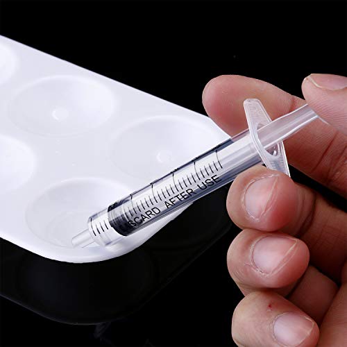Frienda 20 Packs Syringes Without Needles,3 Ml | Large Plastic Measuring Tools for Food, Horse Care, Lab Dispensing, Graduated Markings, Reusable Multipurpose Applicators - size: 3 ml