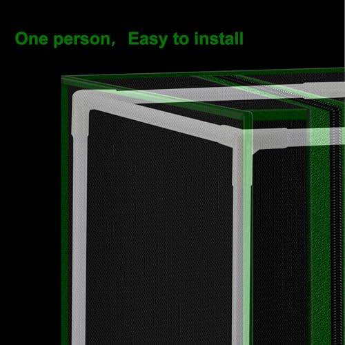 Small Grow Tent for Aerogarden，24”x16”x24” ，Hydroponics Growing System ，Highly Reflective 600D Diamond Mylar Canvas with Ventilation window and Floor Tray for Hydroponic Indoor Plant Growing - size: 24"x16"x24"