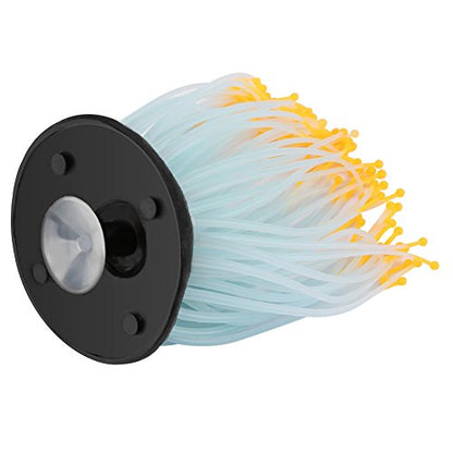 TOPINCN Luminous Aquarium Artificial Water Grass Plants, Plant Ornament Silicone Aquarium Landscape Decoration Fake Plastic Water Grass Plant Decorations with Suction Cup (#1)